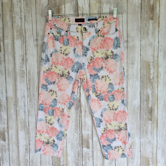 Charter Club Denim - Charter Club Bristol Floral Capri Jeans Sz 6P